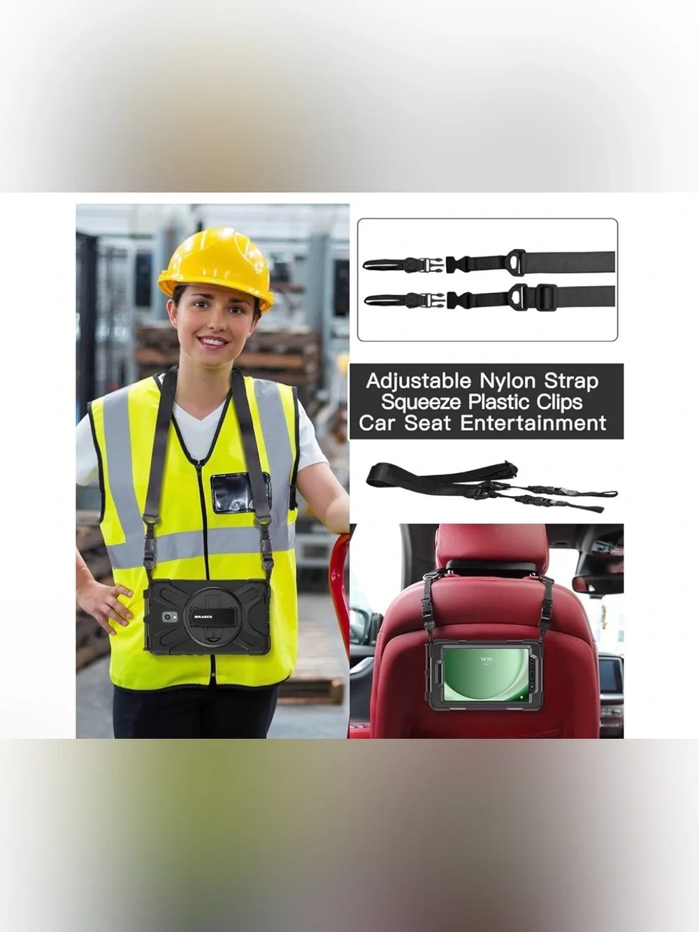 Case for Samsung Galaxy Tab Active 5 / Active 3-8” Rugged Protective Cover.